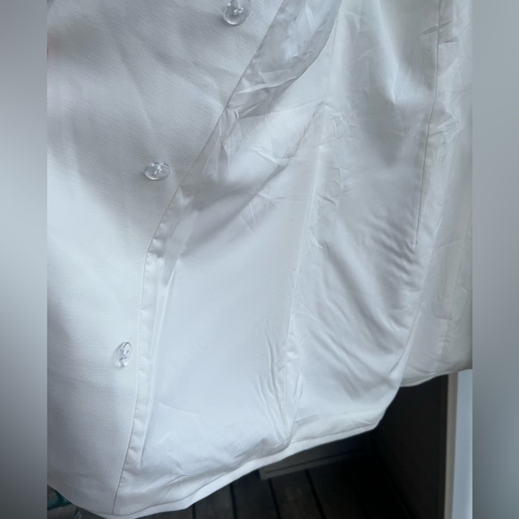 🆕 French Connection White Sleeveless Blazer Dress Tailored Mini Detail Size US 4 - Picture 13 of 15